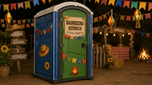 Banheiro químico para festa junina